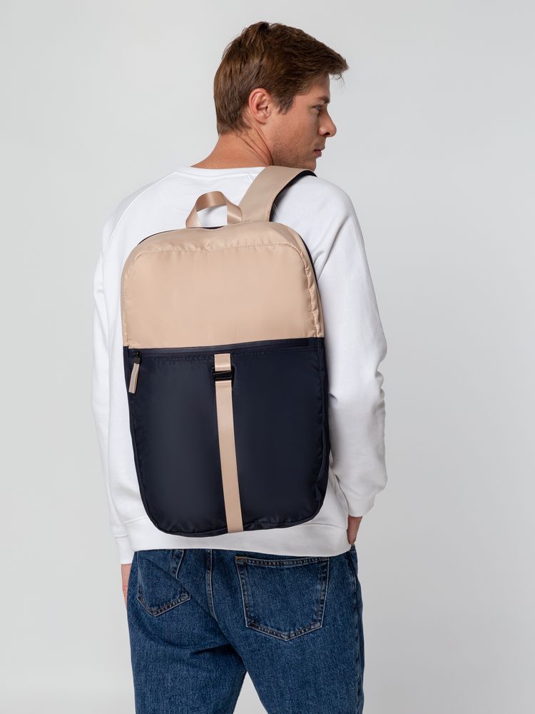 Рюкзак coolStuff, темно-синий с бежевым / Миниатюра WWW (1000)