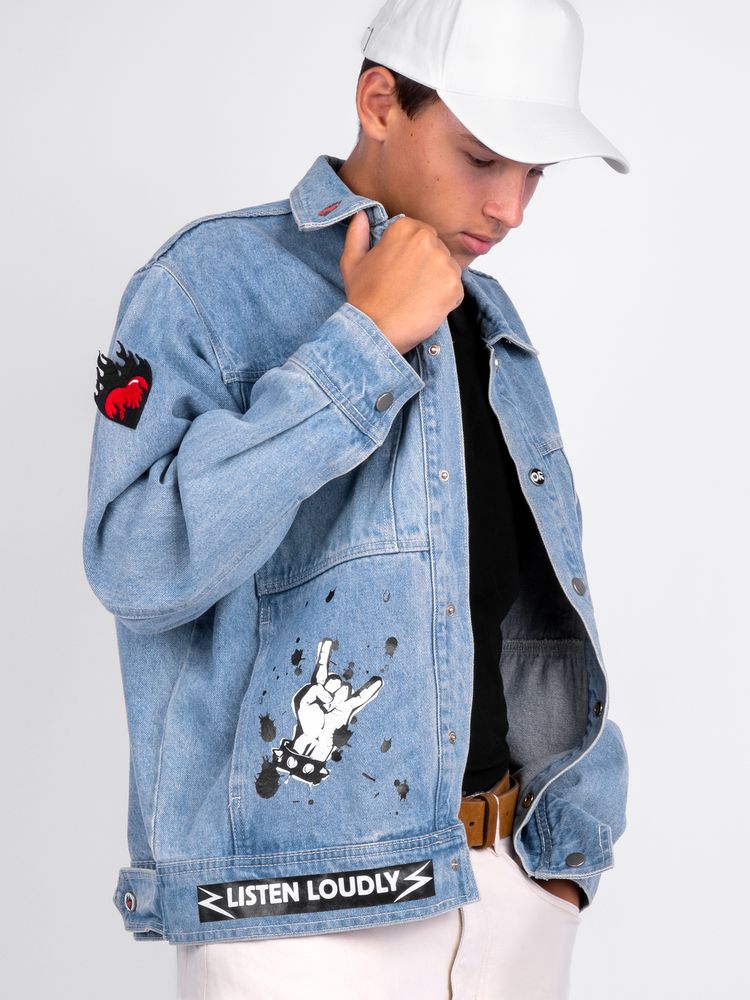 Куртка джинсовая O2, голубая / Миниатюра WWW (1000)