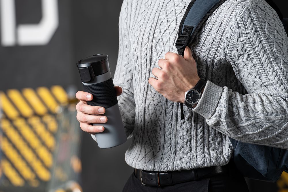 Термостакан Tralee XL, серый / Миниатюра WWW (1000)