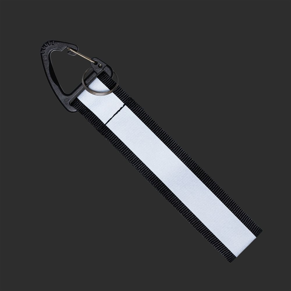 Светоотражающий брелок Flashline, серый с черным / Миниатюра WWW (1000)