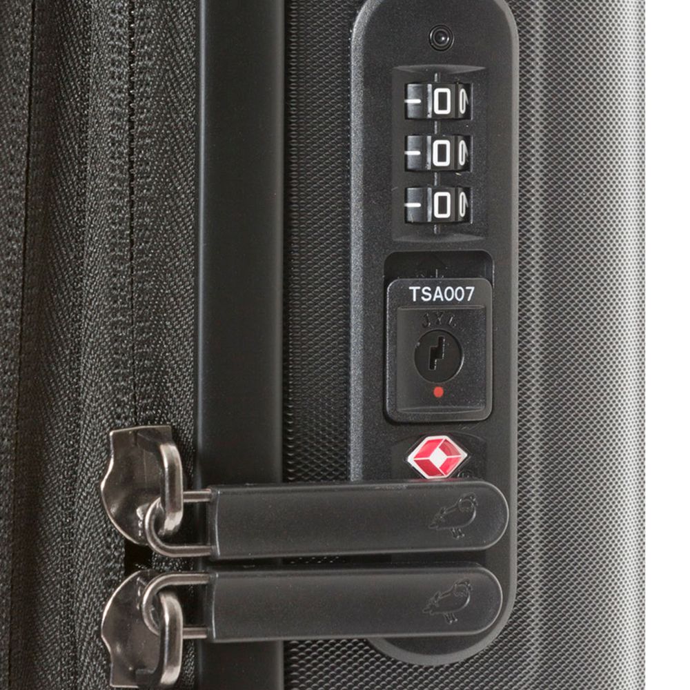 Чемодан Logoduck S, черный / Миниатюра WWW (1000)