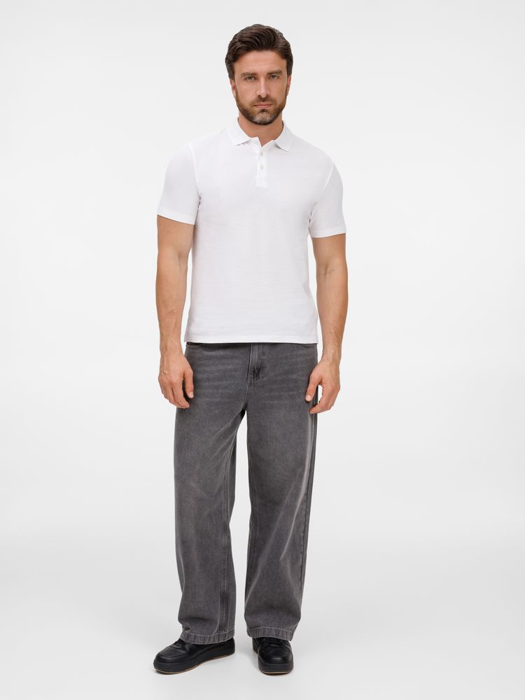 Рубашка поло унисекс Tervise, белая / Миниатюра WWW (1000)