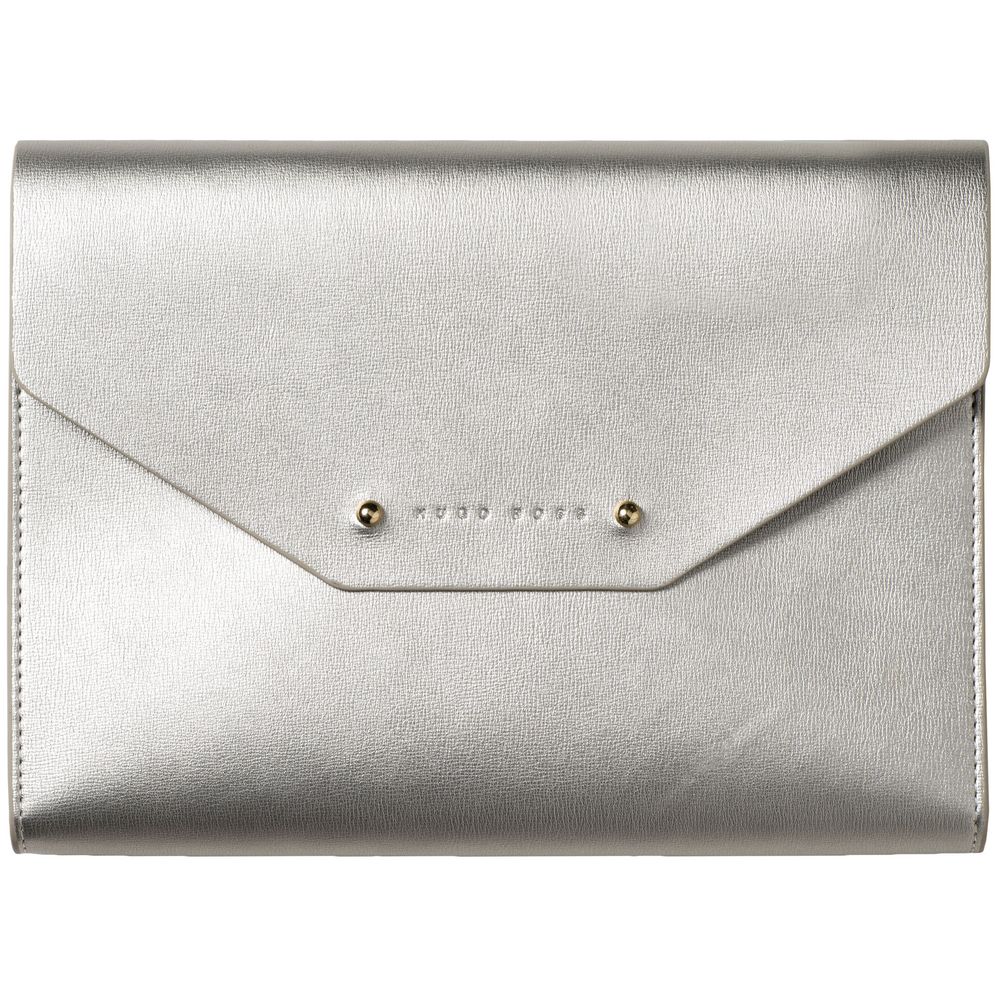 Папка Elegance с блокнотом А5, серебристая / Миниатюра WWW (1000)