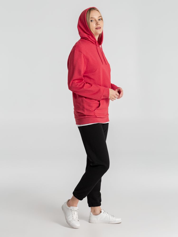 Толстовка с капюшоном унисекс Hoodie, красный меланж / Миниатюра WWW (1000)