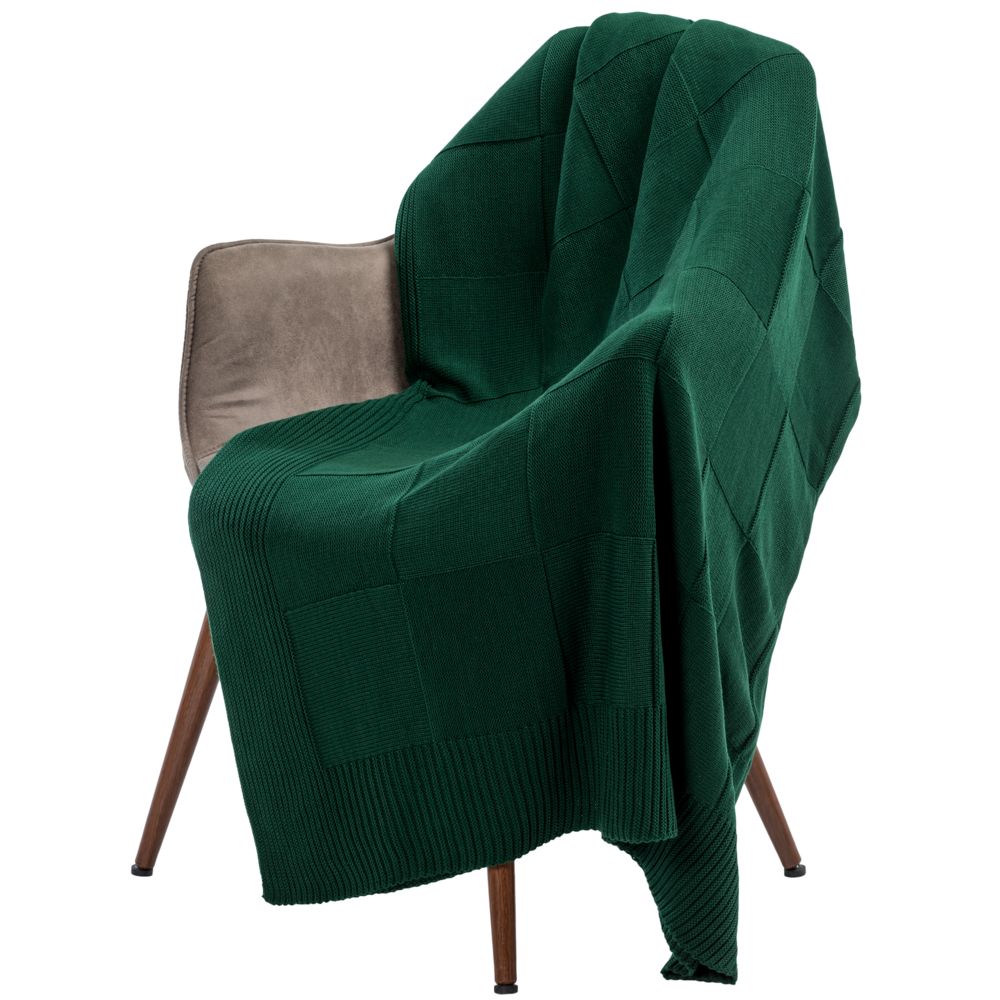 Плед Chess Queen, ver.2, темно-зеленый / Миниатюра WWW (1000)