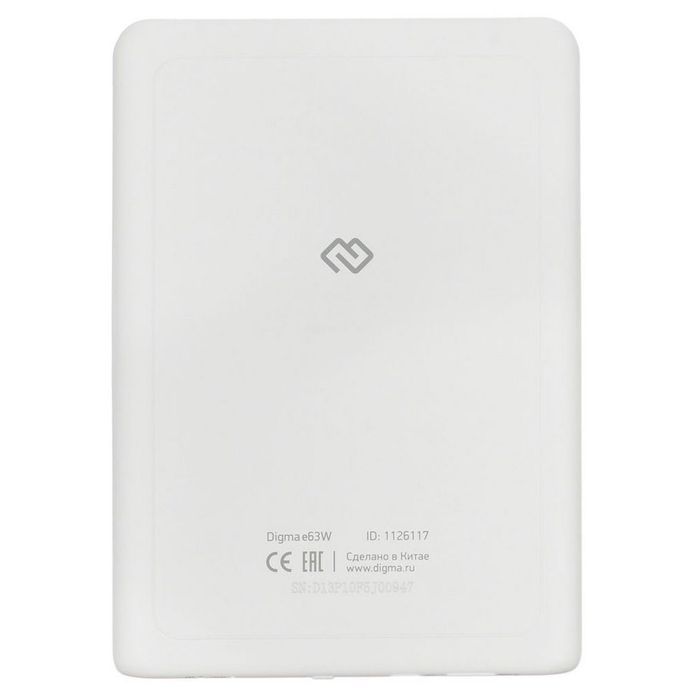 Электронная книга Digma E63W, белая / Миниатюра WWW (1000)