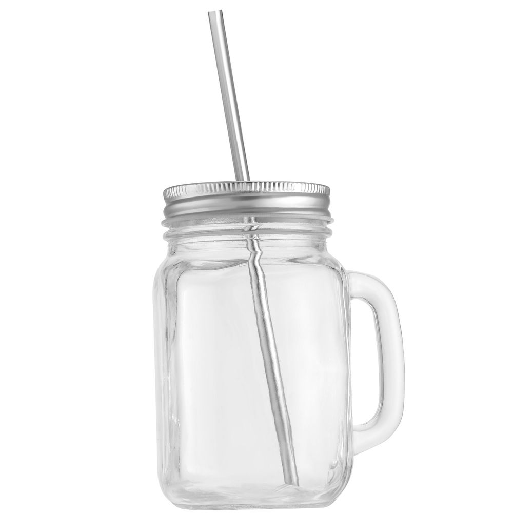 Набор Mellow, с прямой трубочкой, серебристый / Миниатюра WWW (1000)