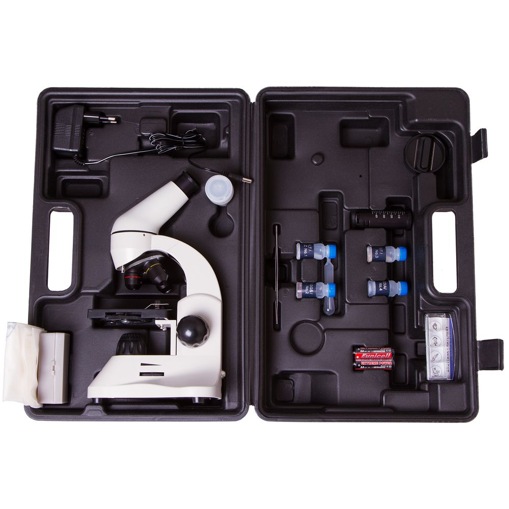 Монокулярный микроскоп Rainbow 50L с набором для опытов, белый / Миниатюра WWW (1000)