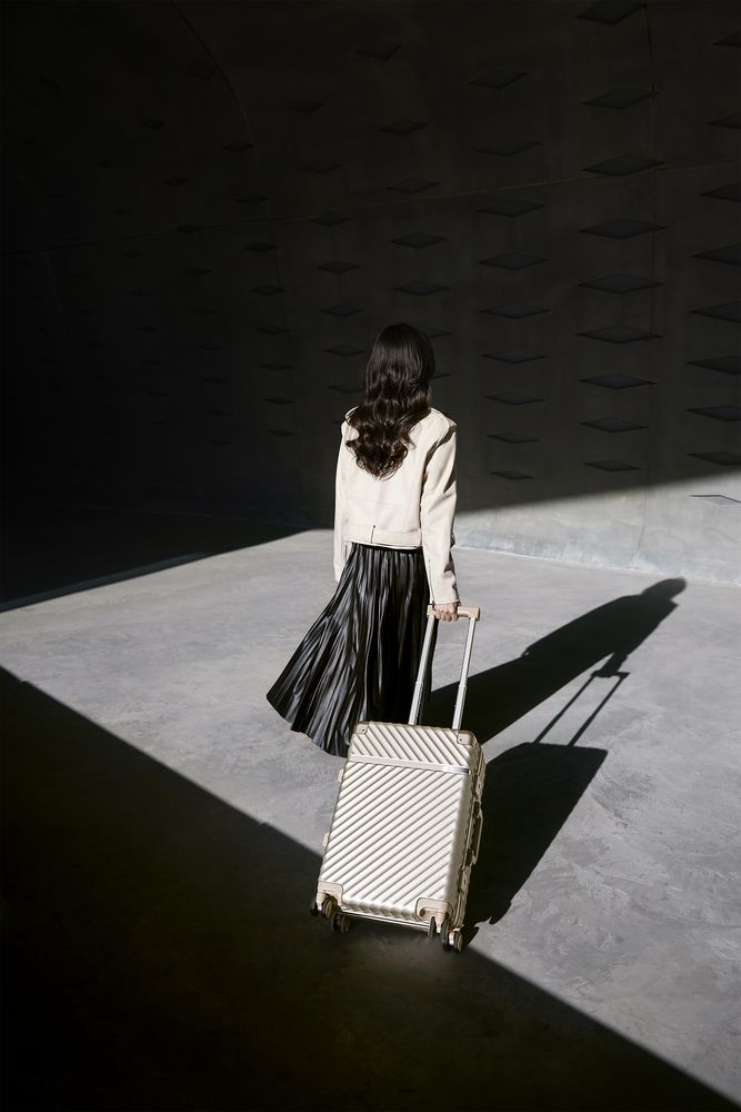 Чемодан Aluminum Frame PC Luggage V1, золотистый / Миниатюра WWW (1000)