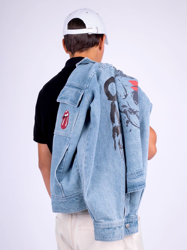 Куртка джинсовая O2, голубая / Миниатюра WWW (1000)