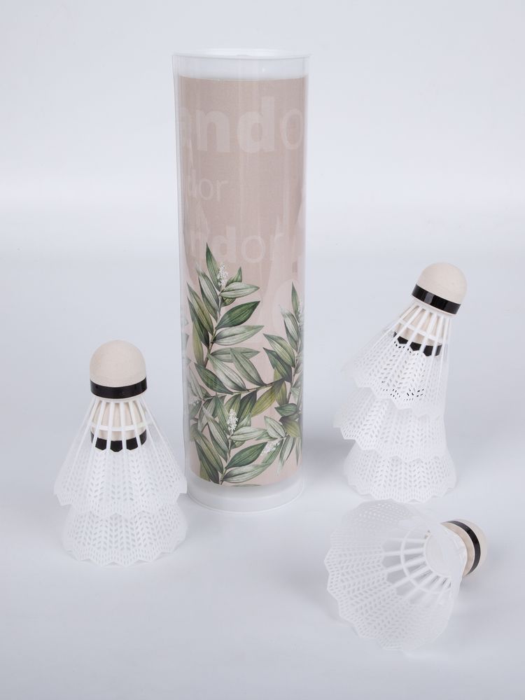 Набор из 6 воланов для бадминтона Volante, белый / Миниатюра WWW (1000)