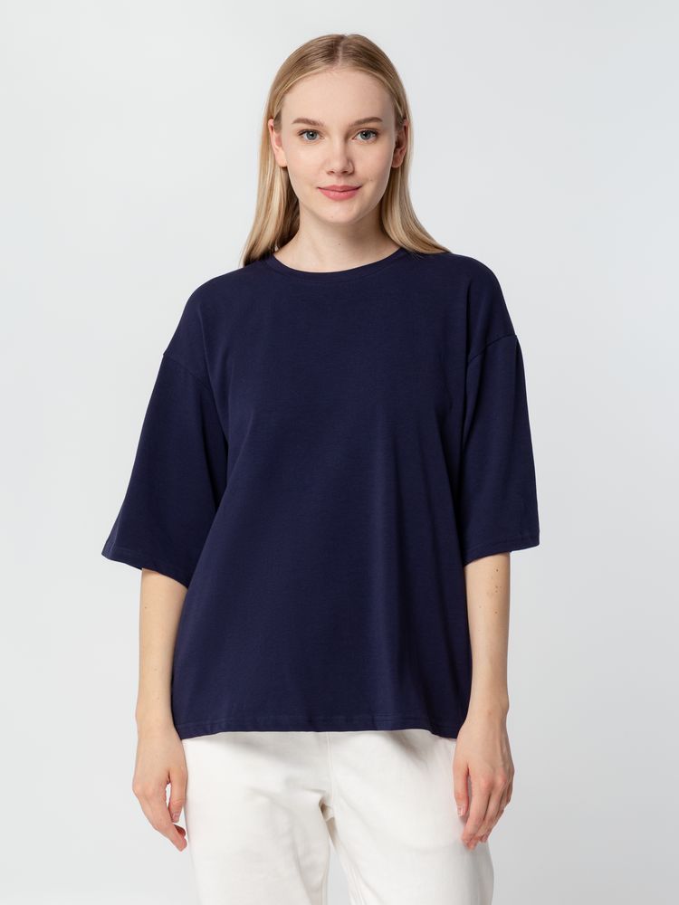 Футболка унисекс оверсайз Street Vibes, темно-синяя / Миниатюра WWW (1000)