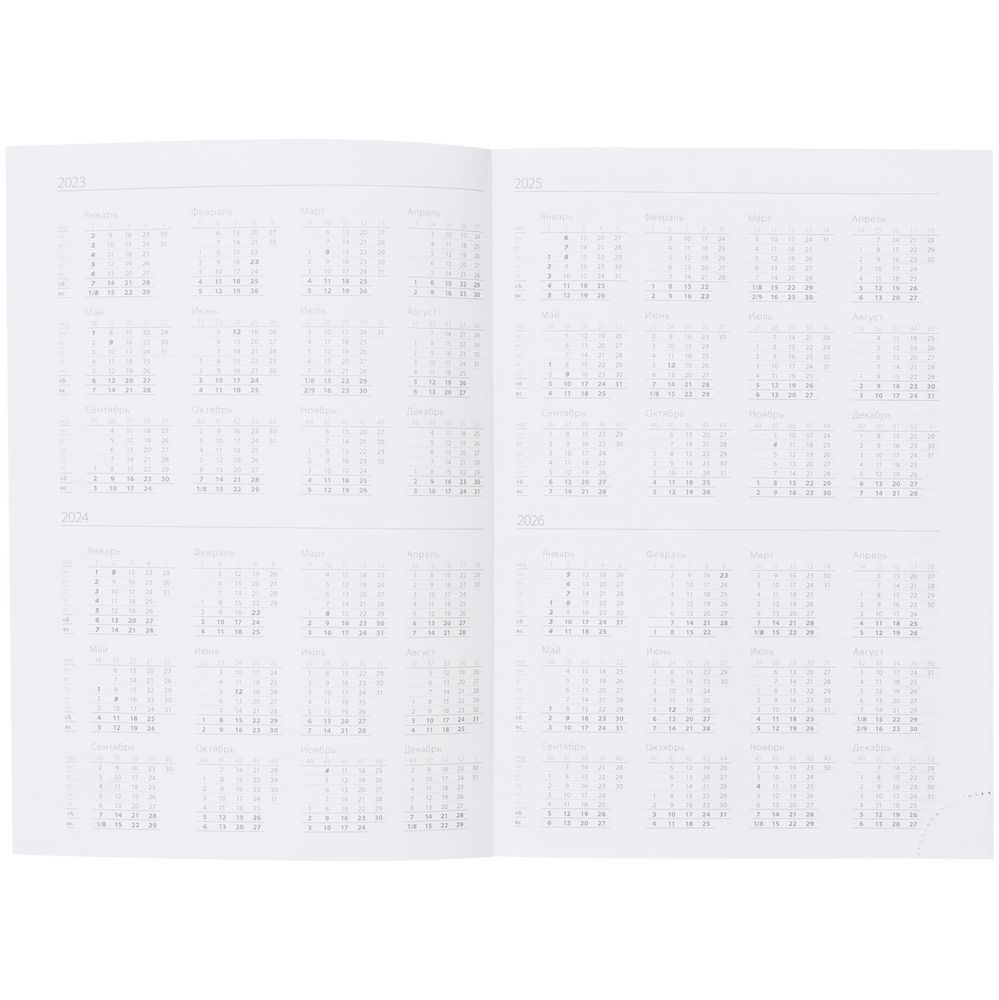 Ежедневник Favor, недатированный, голубой / Миниатюра WWW (1000)