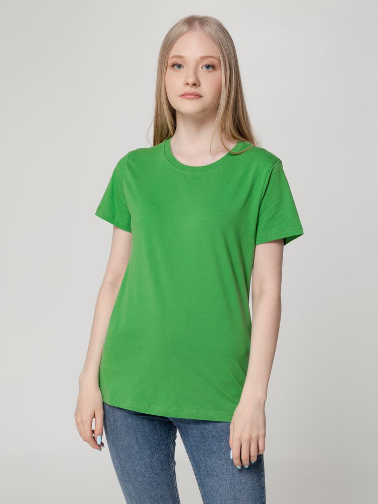 Футболка женская T-bolka Lady, ярко-зеленая / Миниатюра WWW (1000)