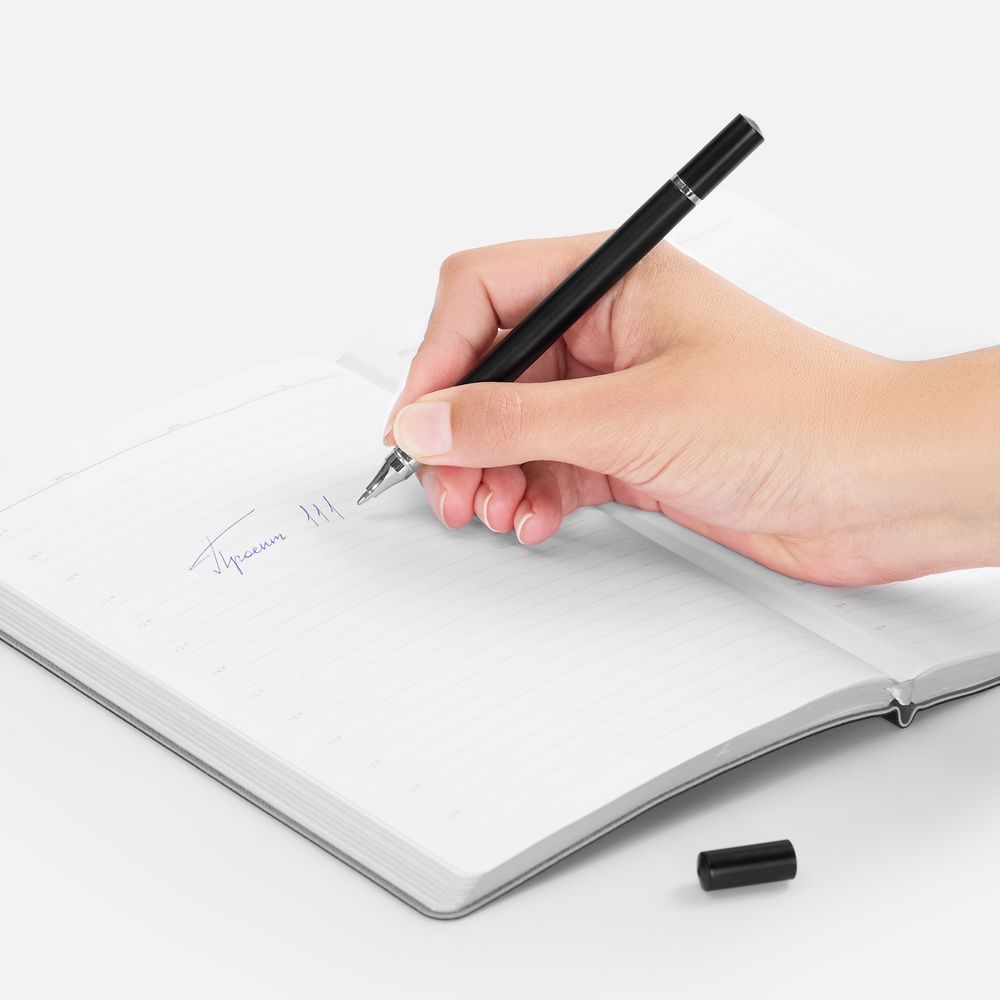 Ручка шариковая и вечный карандаш Diptych, черная / Миниатюра WWW (1000)