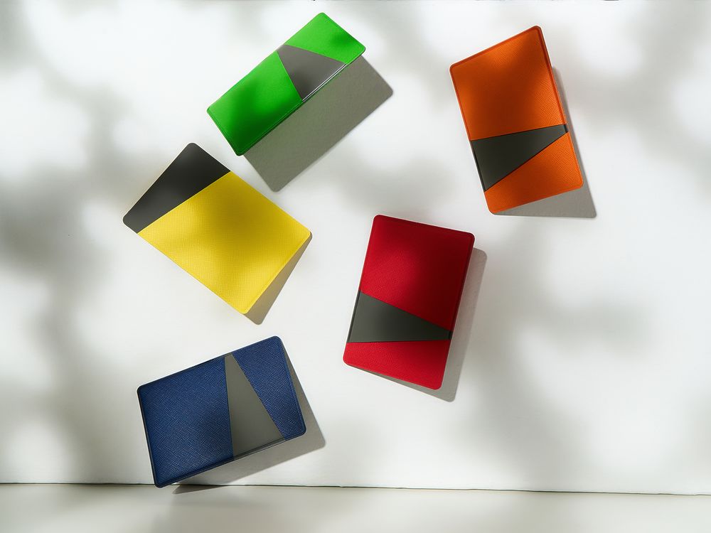 Картхолдер Dual, серо-желтый / Миниатюра WWW (1000)