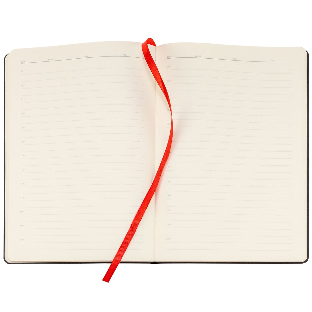 Ежедневник Lable, недатированный, красный / Миниатюра WWW (1000)