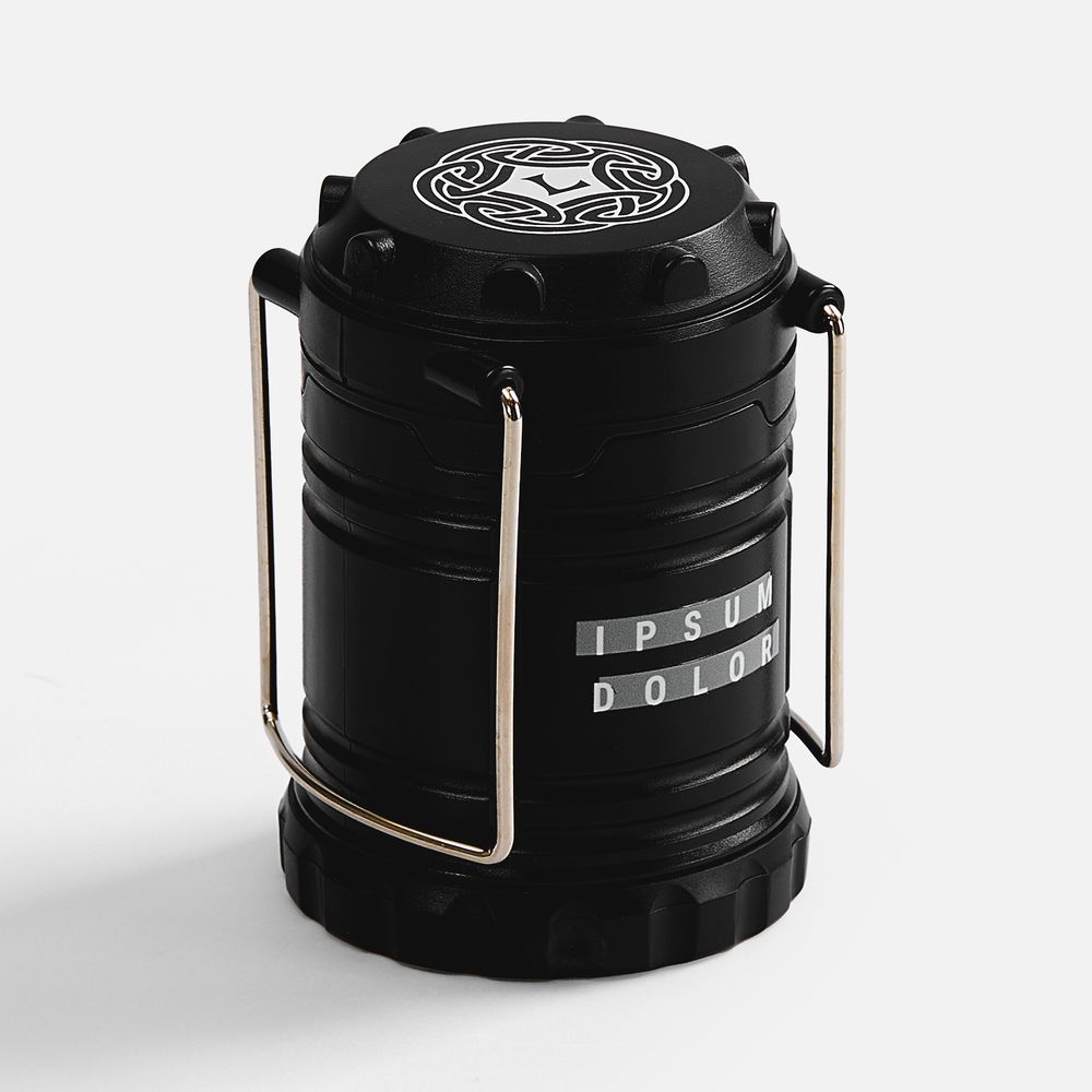 Кемпинговый фонарь с имитацией пламени Lindau Flame, черный / Миниатюра нанесения (1000)