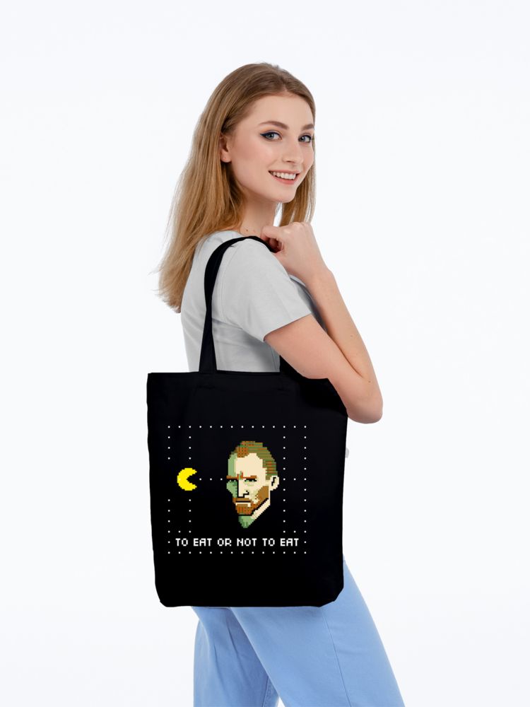 Холщовая сумка «Ван-Пакман», черная / Миниатюра WWW (1000)