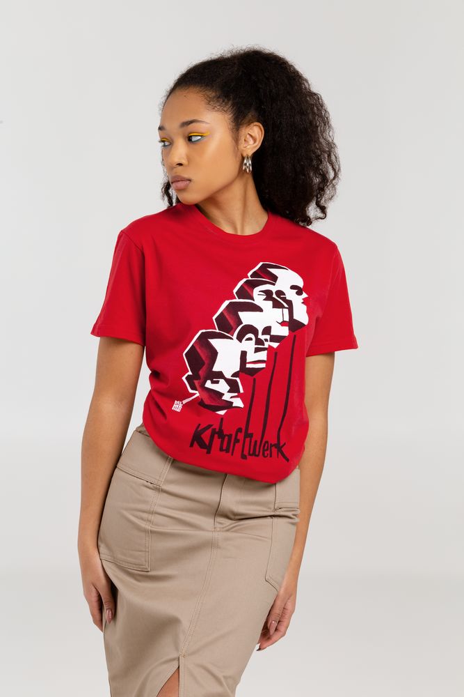 Футболка «Меламед. Kraftwerk», красная / Миниатюра WWW (1000)