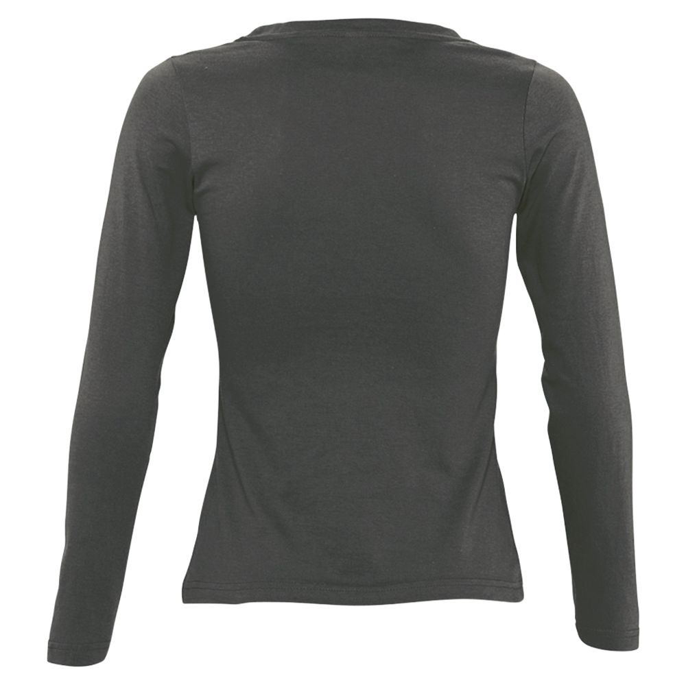 Футболка женская с длинным рукавом Majestic 150, темно-серая / Миниатюра WWW (1000)