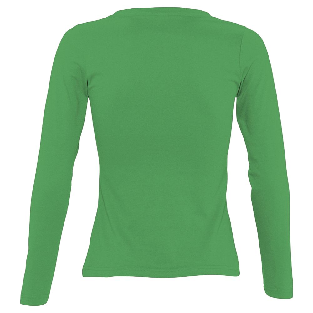 Футболка женская с длинным рукавом Majestic 150, ярко-зеленая / Миниатюра WWW (1000)