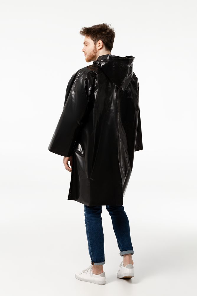 Дождевик-плащ CloudTime, черный / Миниатюра WWW (1000)