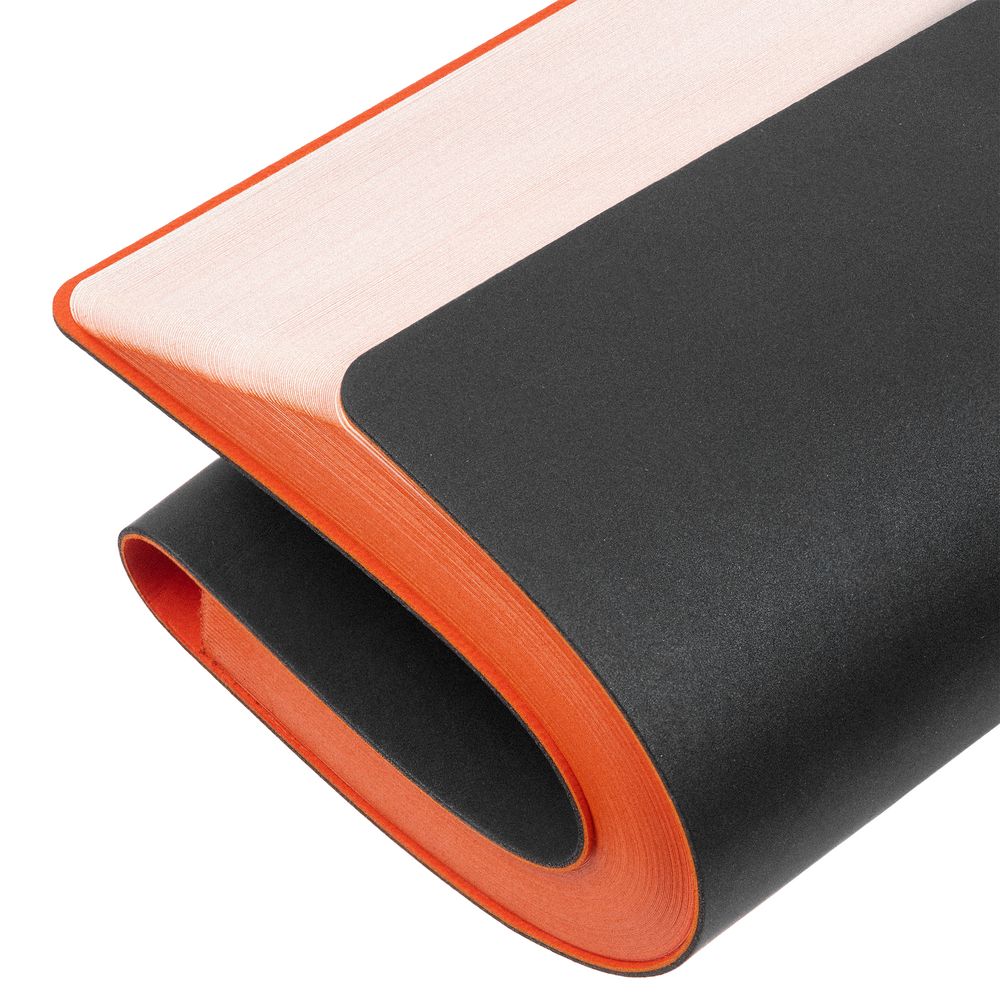 Ежедневник Flexpen Black, недатированный, черный с оранжевым / Миниатюра WWW (1000)