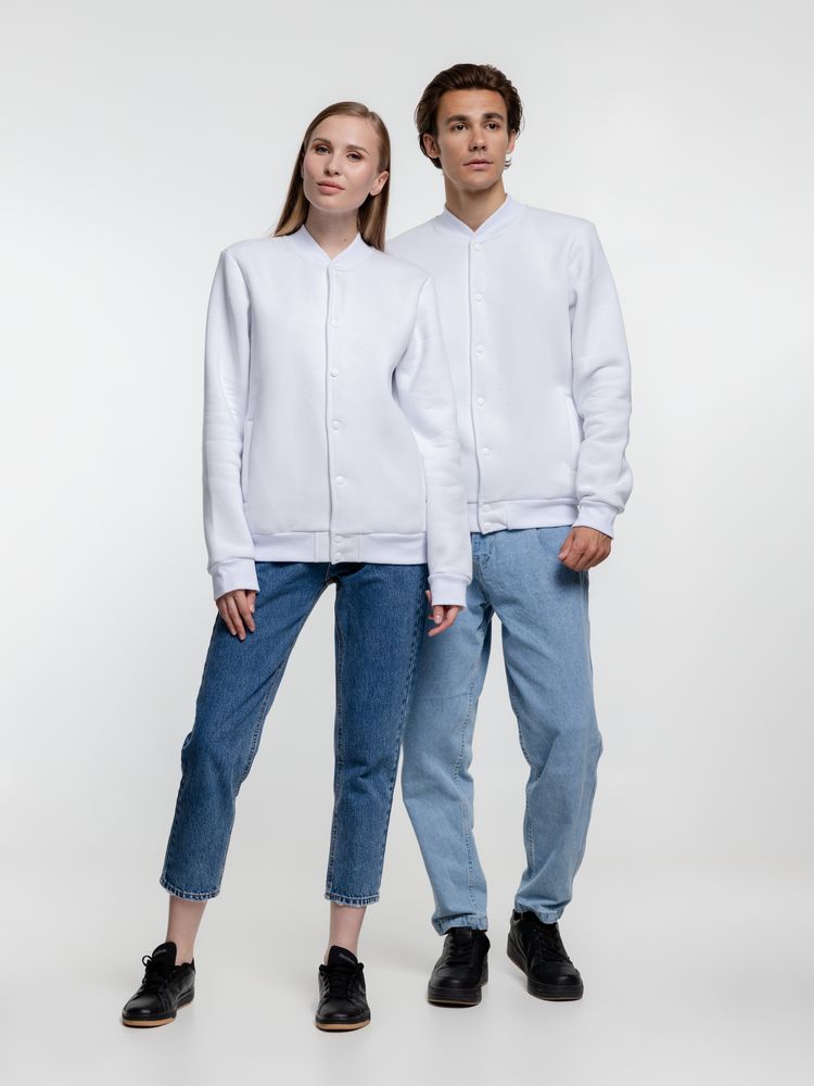 Бомбер Graduate, белый / Миниатюра WWW (1000)