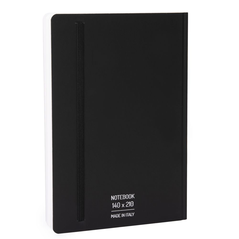 Тетрадь из каменной бумаги Stone Paper, черная, в точку / Миниатюра WWW (1000)