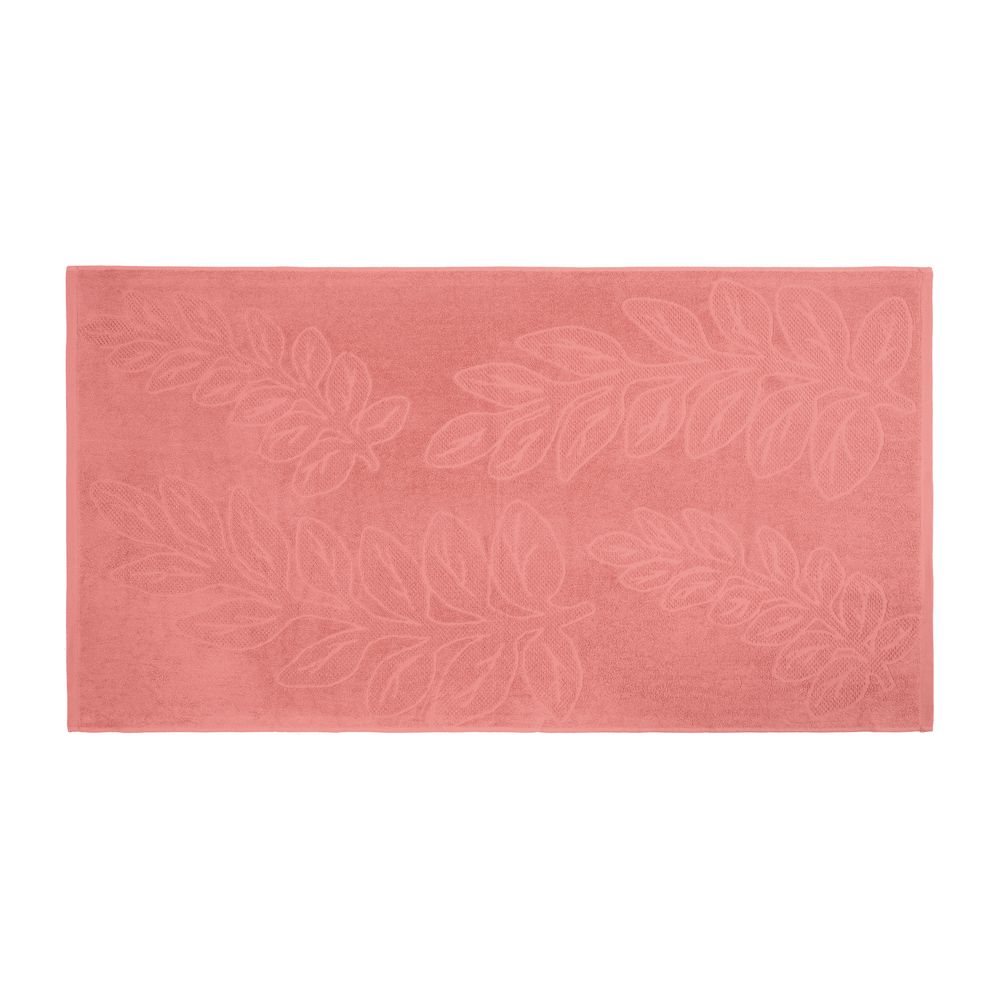 Полотенце махровое «Флора», среднее, оранжевое (персиковое эхо) / Миниатюра WWW (1000)