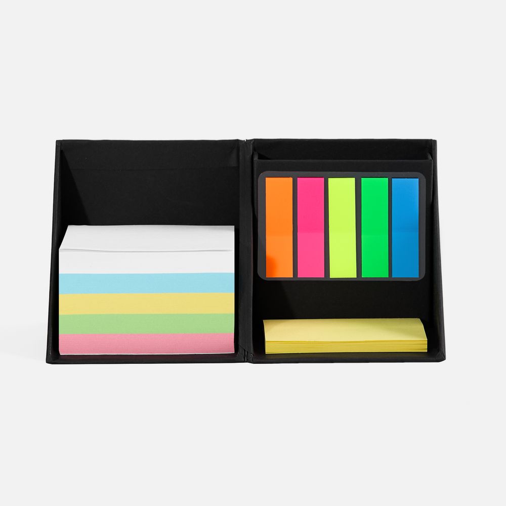 Настольный набор со стикерами Mnemonic ver.2, черный / Миниатюра WWW (1000)