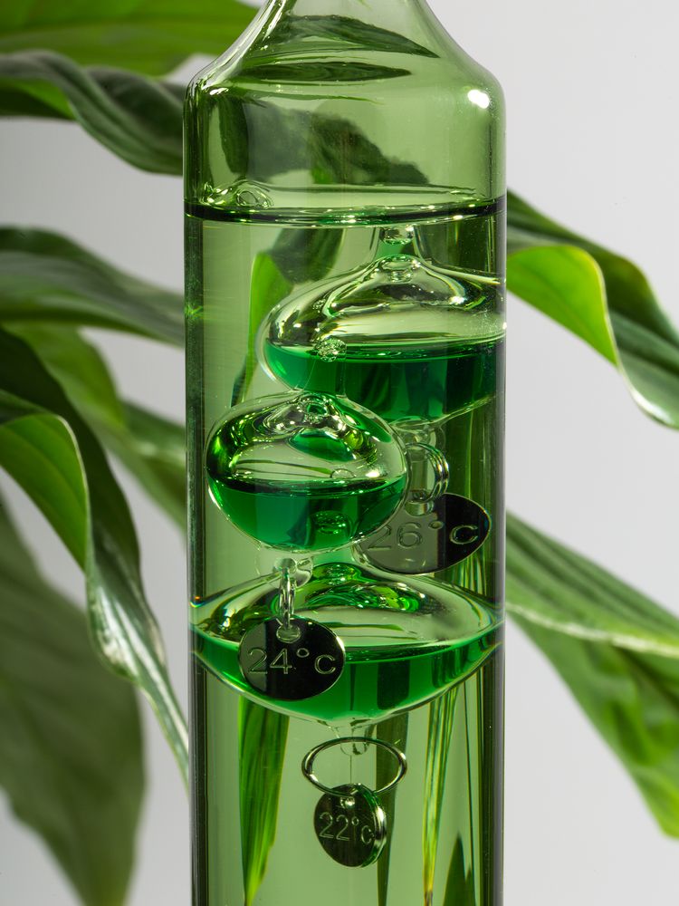 Термометр стеклянный «Галилео», зеленый / Миниатюра WWW (1000)