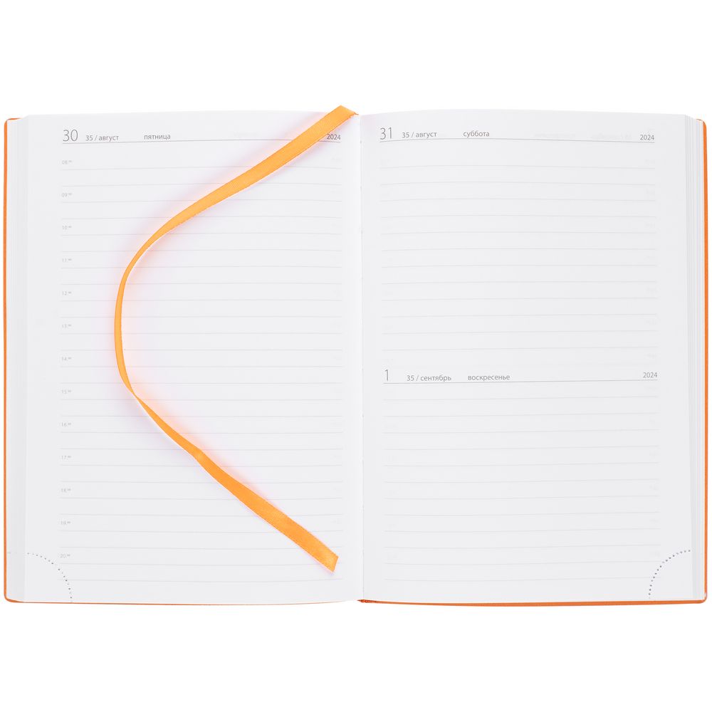 Ежедневник Time, датированный, оранжевый / Миниатюра WWW (1000)