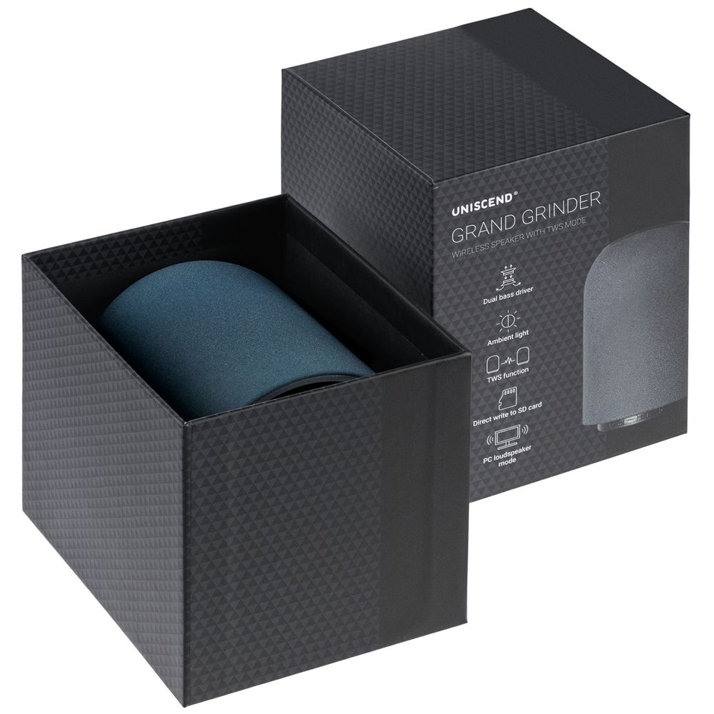 Беспроводная колонка Uniscend Grand Grinder, серо-синяя / Миниатюра WWW (1000)