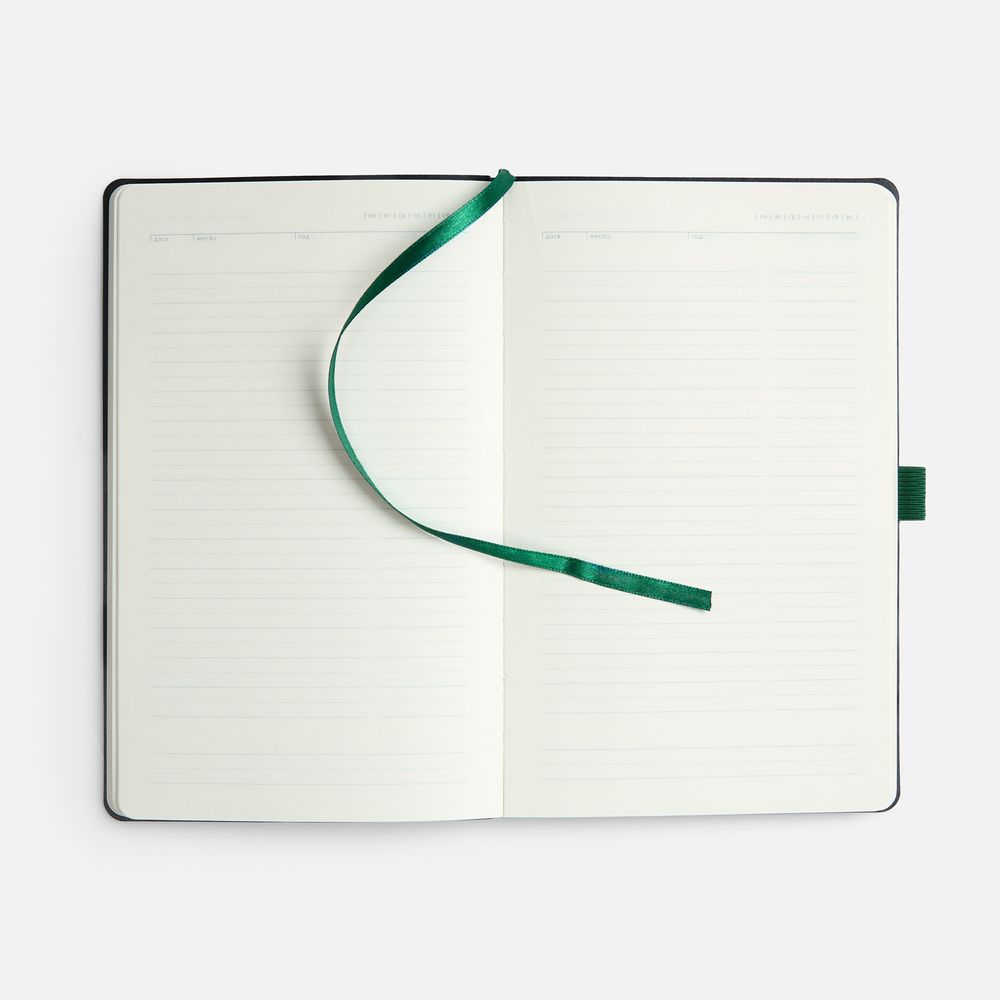 Ежедневник Lungo, недатированный, зеленый / Миниатюра WWW (1000)