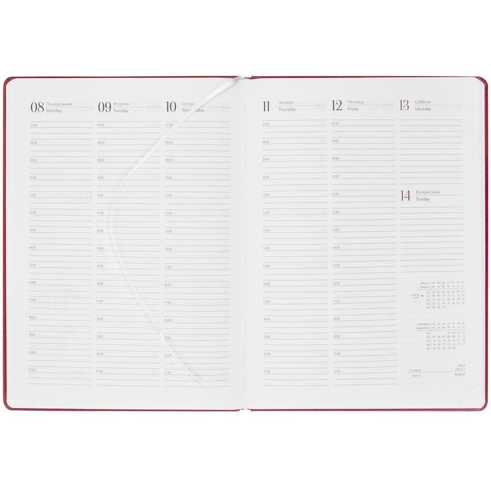 Еженедельник Nebraska, датированный, красный / Миниатюра WWW (1000)