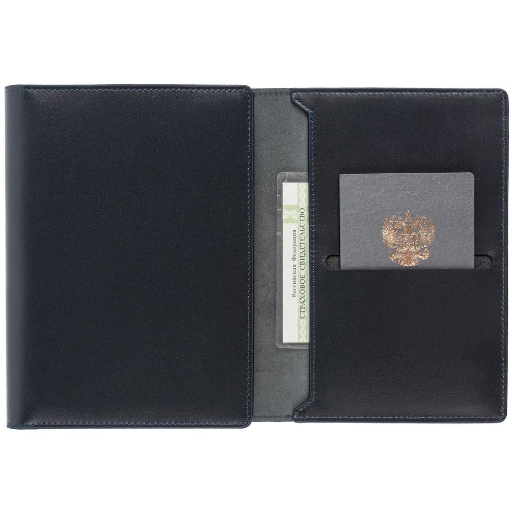 Ежедневник-портфолио Napoli, недатированный, синий / Миниатюра WWW (1000)