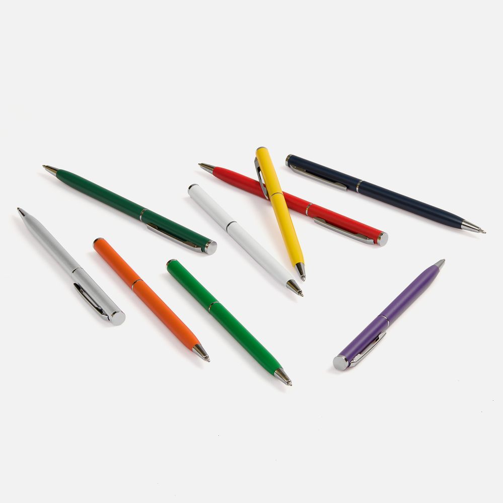 Ручка шариковая Hotel Chrome, ver.2, матовая оранжевая / Миниатюра WWW (1000)