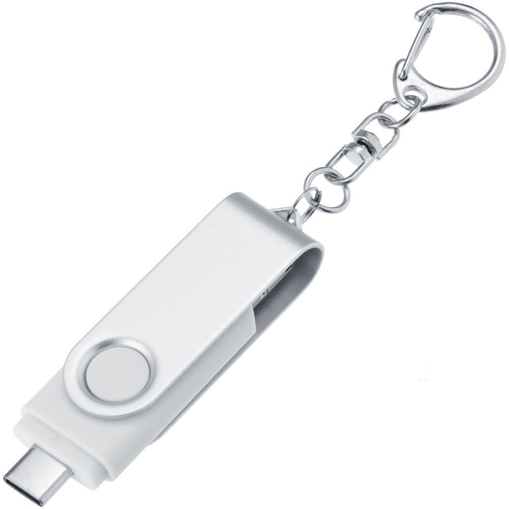 Флешка Trio Twist, белая, 32 Гб / Миниатюра WWW (1000)