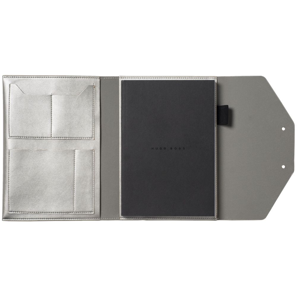 Папка Elegance с блокнотом А5, серебристая / Миниатюра WWW (1000)