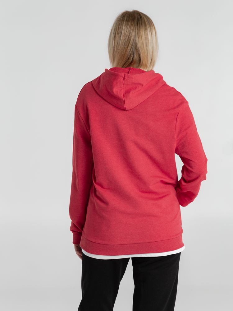 Толстовка с капюшоном унисекс Hoodie, красный меланж / Миниатюра WWW (1000)