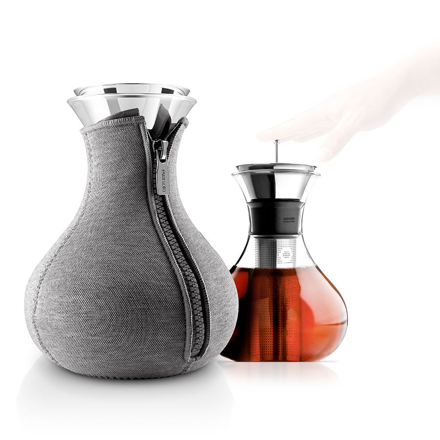 Чайник заварочный Tea Maker в чехле, темно-серый / Миниатюра WWW (1000)