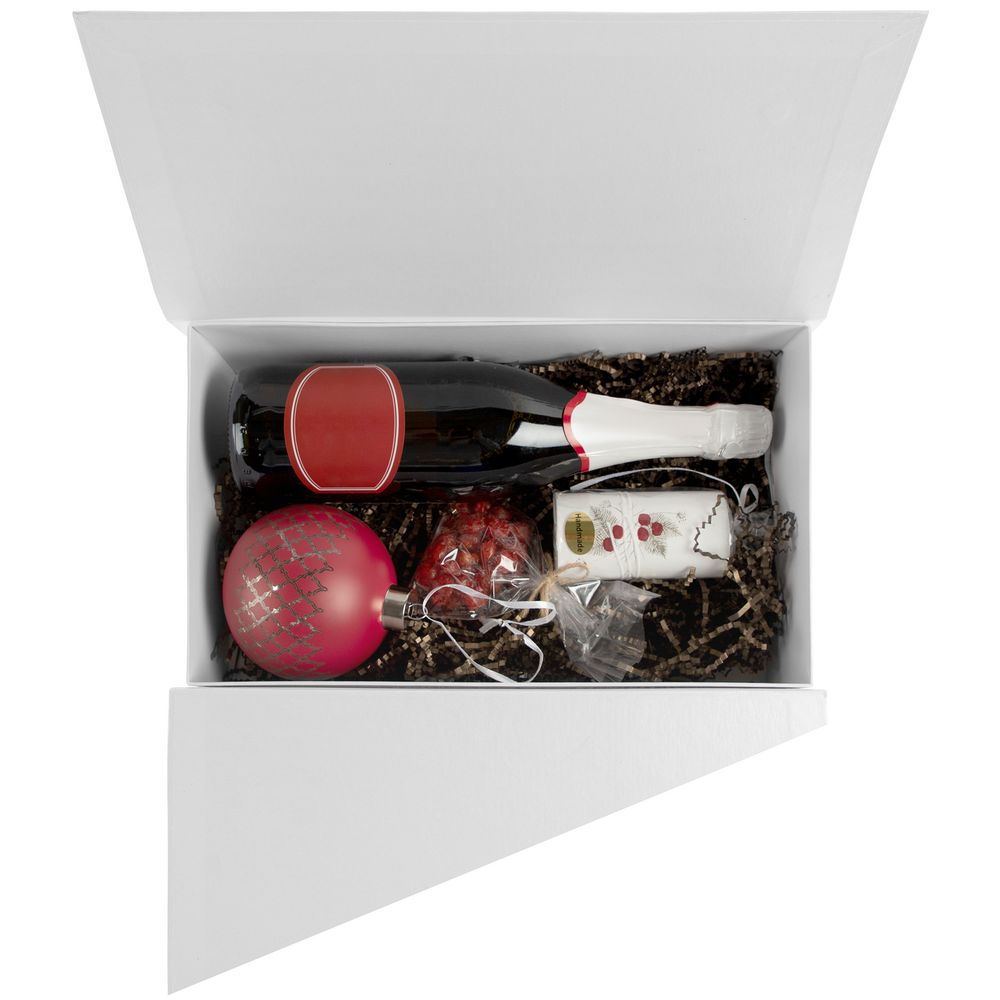 Коробка Magic Spirit, белая, со снежинками / Миниатюра WWW (1000)