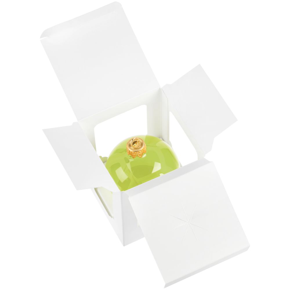 Елочный шар Gala Night в коробке, зеленый, 6 см / Миниатюра WWW (1000)