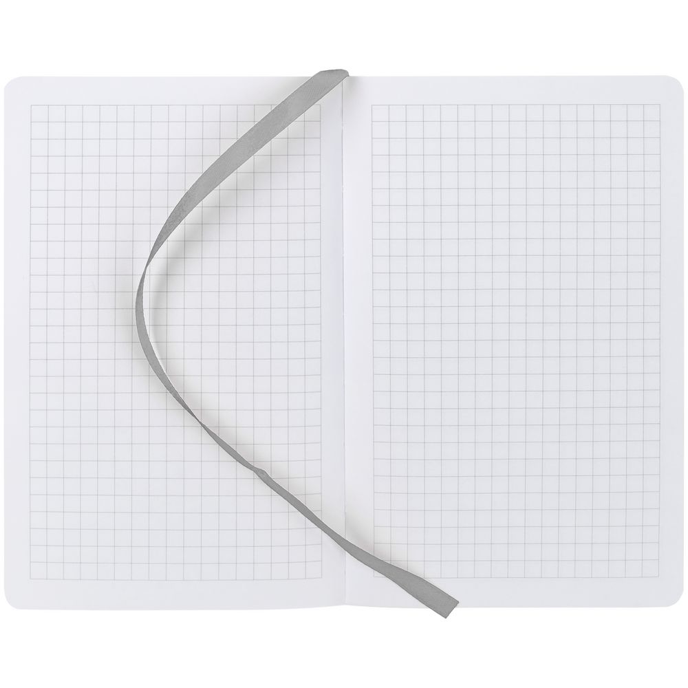 Блокнот Cluster Mini в клетку, серый / Миниатюра WWW (1000)