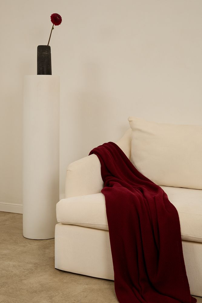 Плед Longview, темно-красный (винный) / Миниатюра WWW (1000)