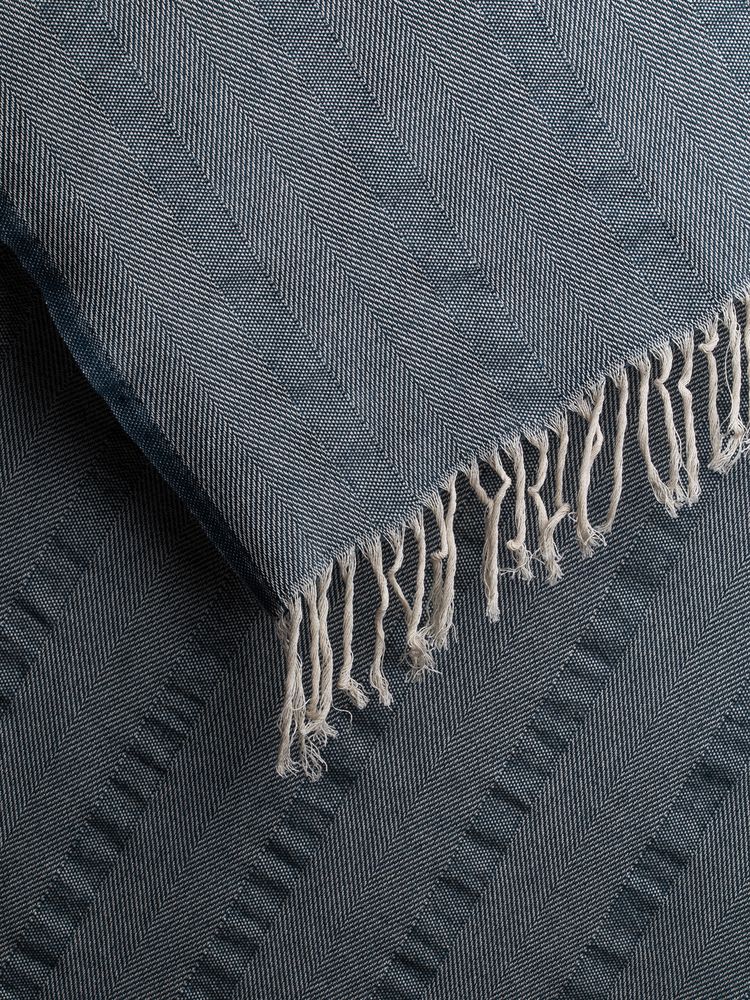 Плед «Сенеж», серо-синий / Миниатюра WWW (1000)