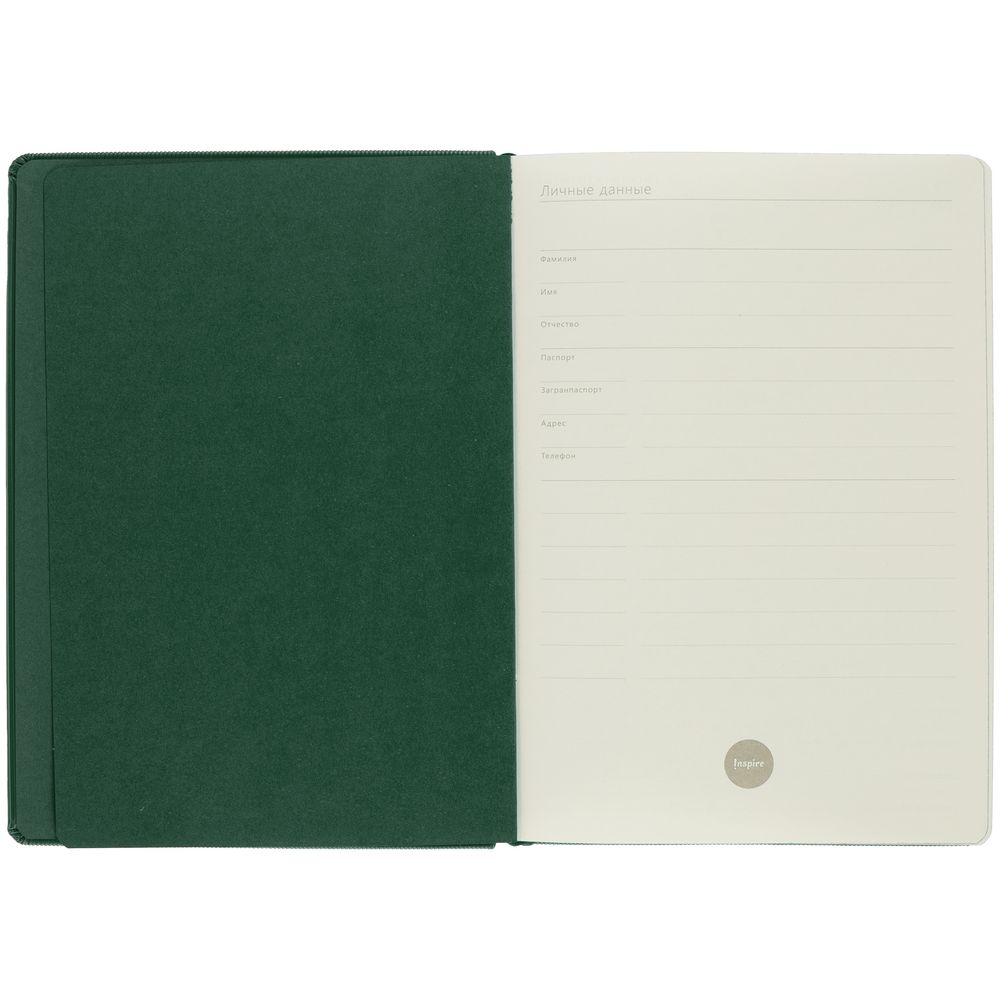 Ежедневник Grid, недатированный, зеленый / Миниатюра WWW (1000)