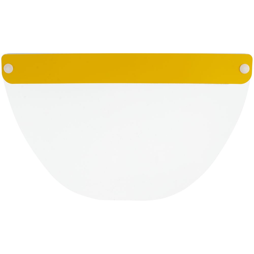 Прозрачный экран для лица Barrier, немедицинский, с желтой лентой / Миниатюра WWW (1000)